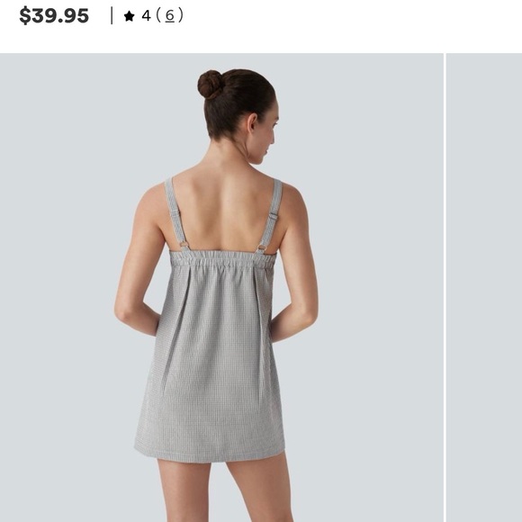 HALARA Gray Plaid Mini Dress - Picture 2 of 8